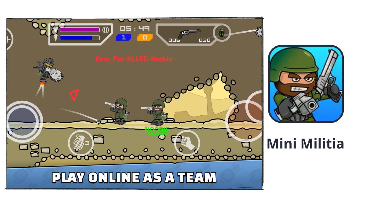 تحميل لعبة mini militia مهكرة v5.4.2 اصدار قديم 2024 من ميديا فاير